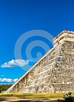 El Castillo or Kukulkan, main pyramid at Chichen Itza in Mexico