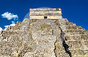 El Castillo or Kukulkan, main pyramid at Chichen Itza in Mexico