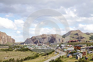 El Chalten a mountain village in Santa Cruz Province, Argentina