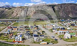 El Chalten village in Argentina. photo