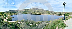 `El charco del cura` reservoir in El Tiemblo, in the province of Avila, Spain