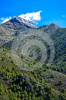 El Cielo mountain, beautiful travel destination of a southern Spain. The Sierras de Tejeda, Almijara and Alhama Mountains photo