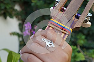 El Cuatro, Venezuelan musical instrument photo