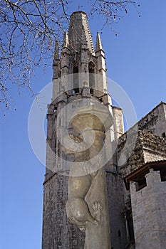 El cul de la Llaona and Sant Feliu ,Church, Girona