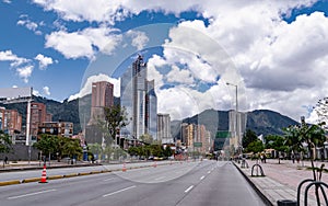 El Dorado avenue in the central area of â€‹â€‹the city of Bogota