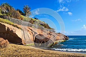 El Duque beach in Costa Adeje in Tenerife