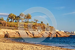 El Duque beach in Costa Adeje in Tenerife