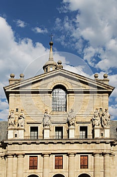 El escorial, madrid, facade of the basilica photo