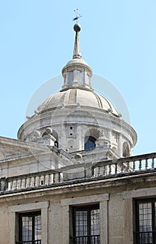 El escorial, madrid, spain, detail of the dome photo