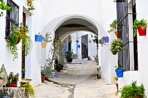 El Gastor, white houses of the white villages of Andalusia, CÃ¡diz, Spain. photo
