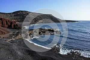 El Golfo, Lanzarote magical bystreet by the ocean