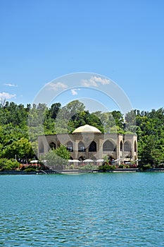 El Goli or Shah Goli historical park and lake in Tabriz , Iran