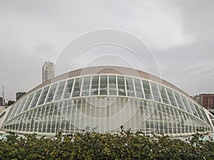 el hemisferi, city of arts and sciences in valencia, spain