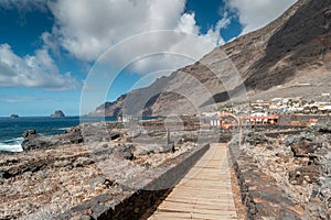 coastal path in Las Puntas. El Hierro island. Canary Islands photo