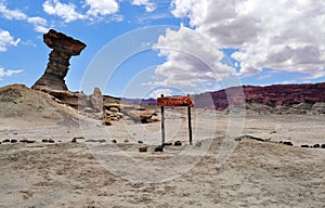 El Hongo. Ischigualasto Provincial Park. Argentina