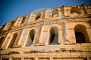 El Jem Colosseum close up