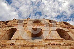 El Jem Roman Colosseum in Tunisia