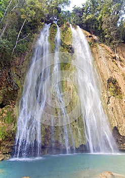 El limon waterfall, Dominican republic photo