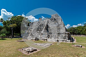 El meco mayan site in Cancun photo