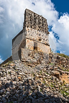 El Mirador mayan pyramid, Labna ruins, Yucatan, Mexico