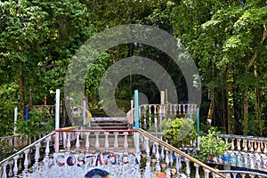 El Miro Ruins, hiking trail views, abandoned mansion, declared biological corridor, in the province of Jaco, Costa Rica 2022