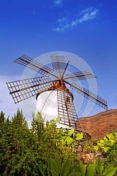 El molino de Mogan historical windmill photo