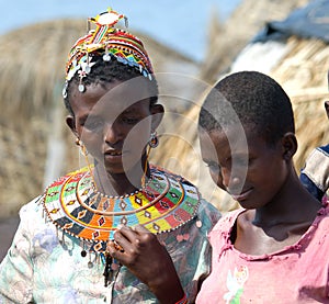 El molo women near lake Turkana