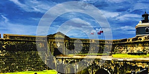 El Morro de Castillo San Felipe Fort in Old San Juan Puerto Rico photo