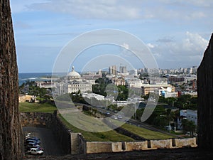 El Morro view, Puerto Rico, Caribbean photo
