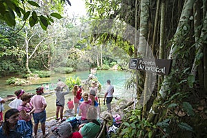 El Nicho waterfall, located in the Sierra del Escambray mountains not far from Cienfuegos