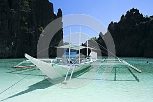 El nido blue lagoon banka palawan philippines photo