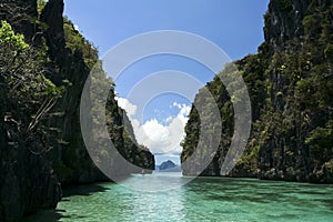 El nido blue lagoon banka palawan philippines photo