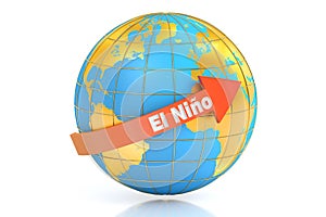 El nino concept, 3D rendering
