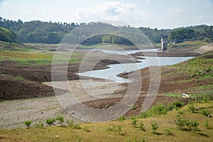 The El-Nino natural disaster caused one of the largest dams in Bali, the Palasari Dam, to experience the worst drought in history