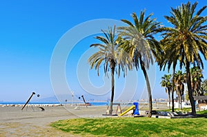 El Palo Beach in Malaga, Spain photo