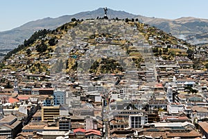 El Panecillo in Quito, Ecuador photo