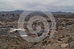 El Paso scenic drive view of El Paso and Juarez photo