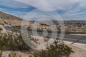 El Paso scenic drive view in Texas photo