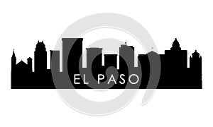 El Paso skyline silhouette.