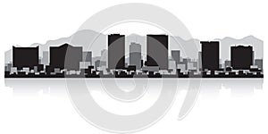 El Paso Texas city skyline silhouette