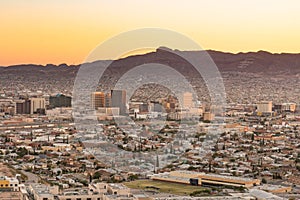 El Paso, Texas Night Skyline photo