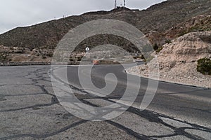 The El Paso, Texas scenic overlook road, Franklin Mountain photo