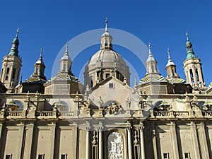 El Pilar Basilica in Zaragoza, Spain