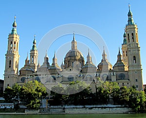 El Pilar Basilica in Zaragoza, Spain