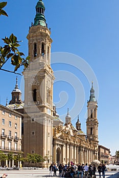 Sightseeing in Zaragoza, El Pilar Cathedral, Spain