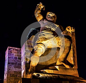 El Pipila Statue Night Stars Guanajuato Mexico