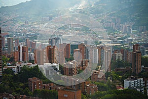 el poblado medellin colombia filled with nature and buildings residential and commercial photo