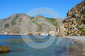 El Portus beach in Cartagena, Spain