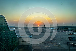 El Prat airport in Barcelona, Catalonia, Spain.