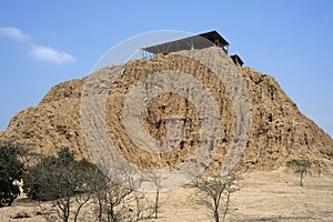 El Purgatorio or Huaca La Raya, is made up of dozens of pre-Hispanic pyramids of considerable size, which make it one of the